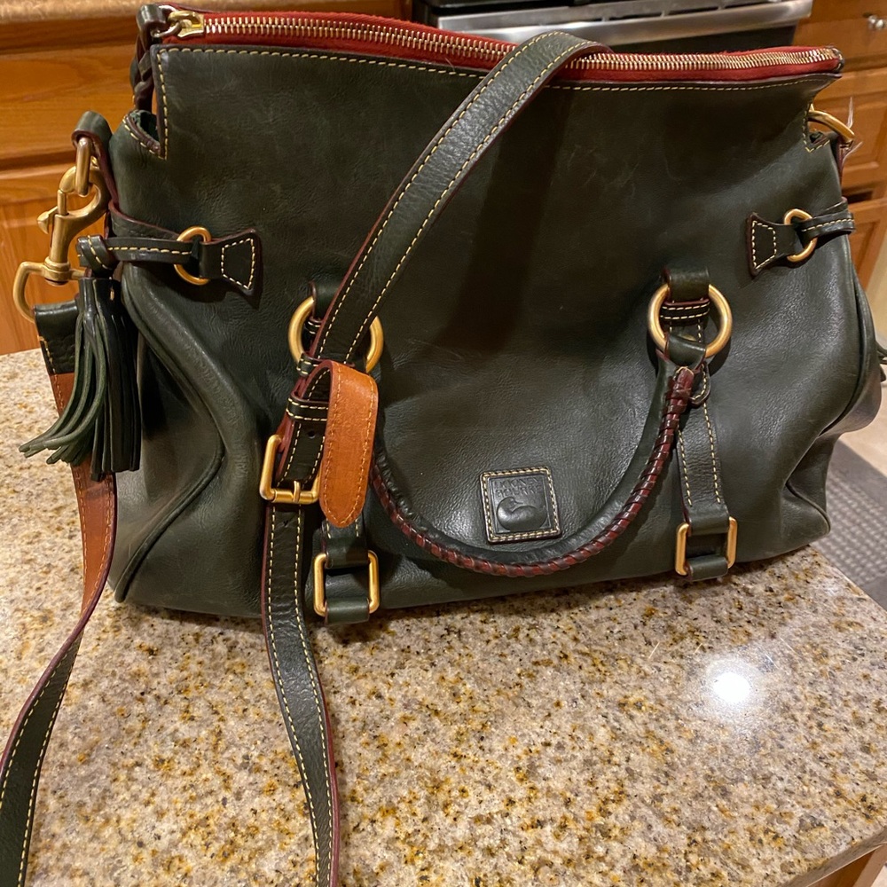 Dooney and  Bourke green leather purse